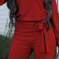 Tie Belt Jumpsuit